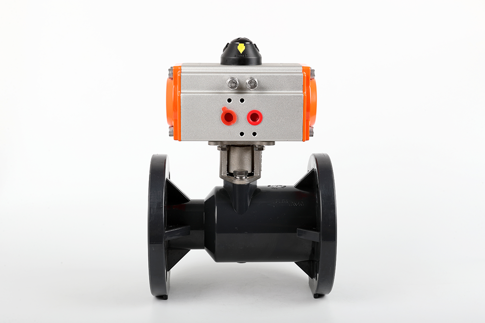 鹿泉气动法兰一体球阀